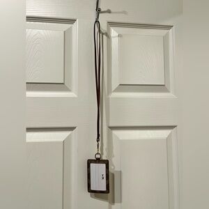 Coach Brown ID Lanyard